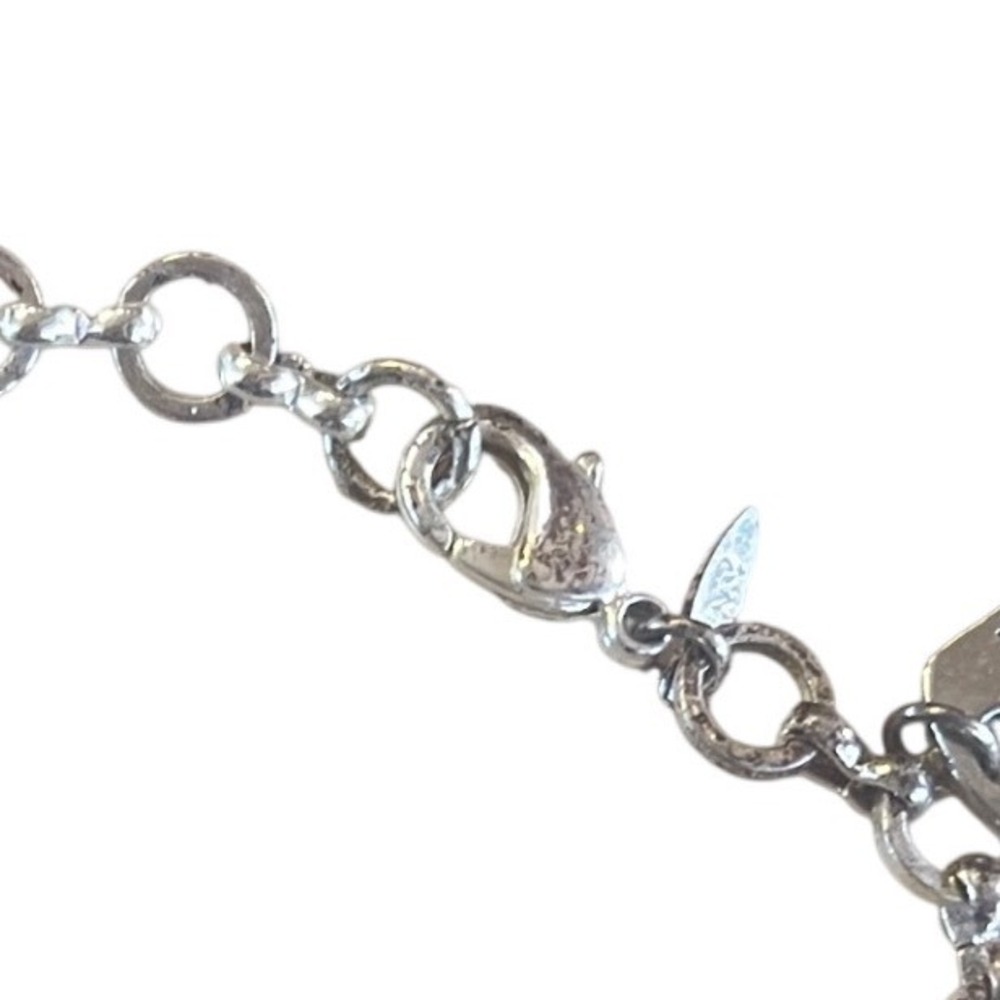 AVON Silver Tone Charm Bracelet Faith Hope Love Peace Believe Thank You Women - Picture 11 of 12